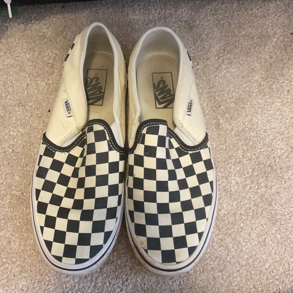 Groovy checkered vans- size-8.5 - Picture 1 of 1